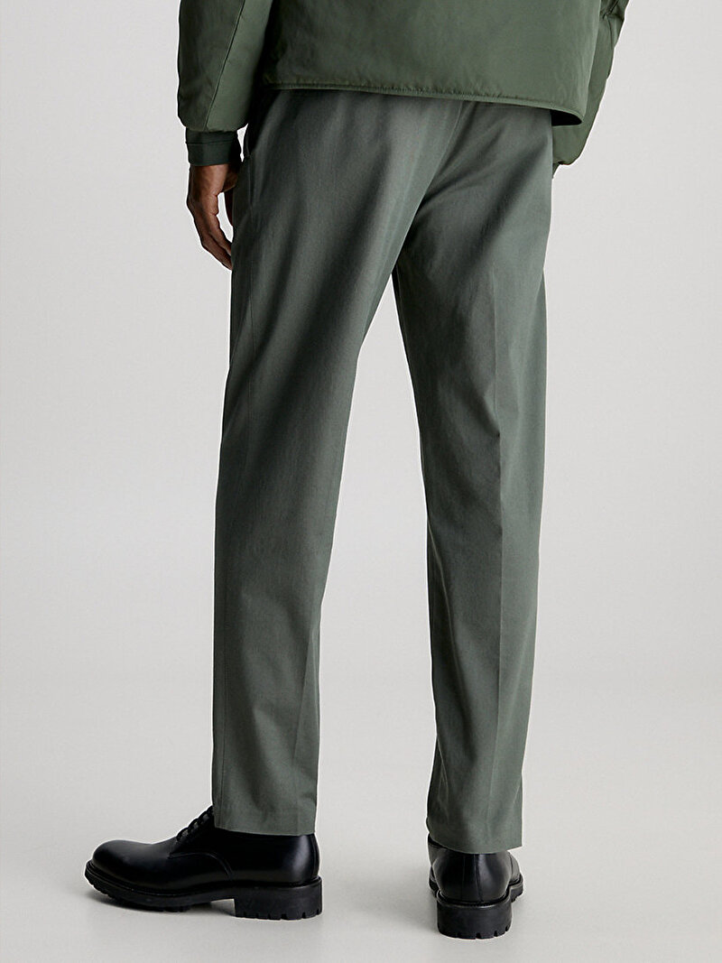 Calvin Klein Haki Renkli Erkek Modern Twill Tapered Pantolon