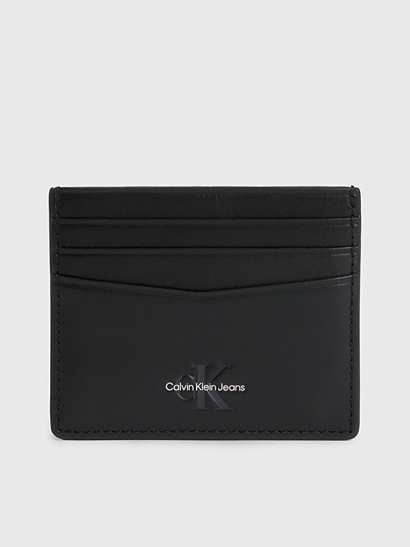Calvin Klein Siyah Renkli Erkek Monogram Soft Kartlık