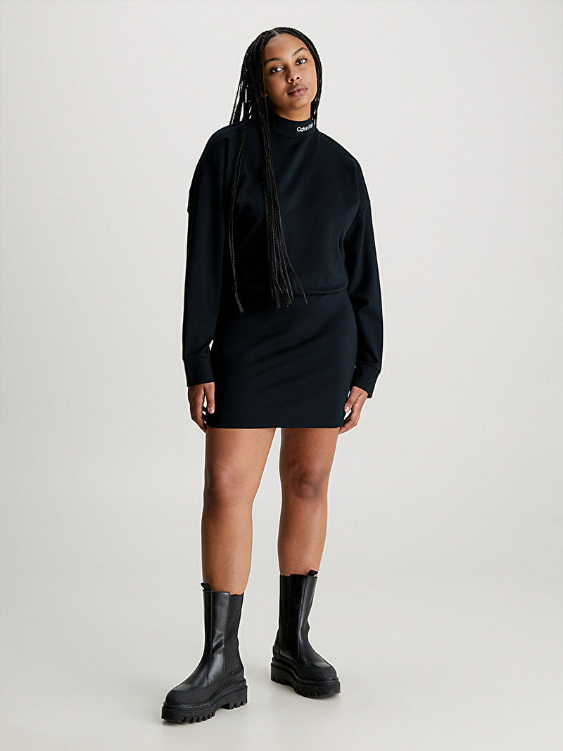 Calvin Klein Siyah Renkli Kadın Milano Outfit Elbise