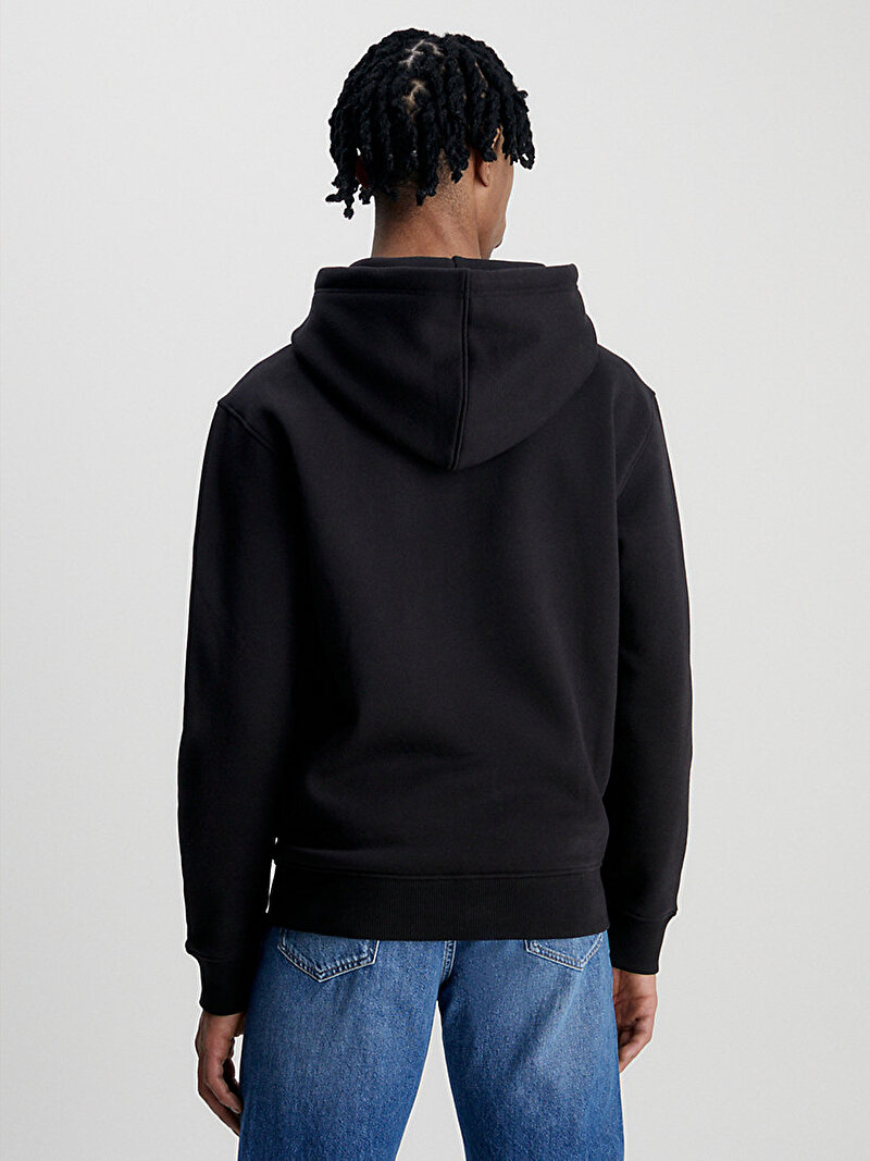 Calvin Klein Siyah Renkli Erkek Monologo Hoodie Sweatshirt