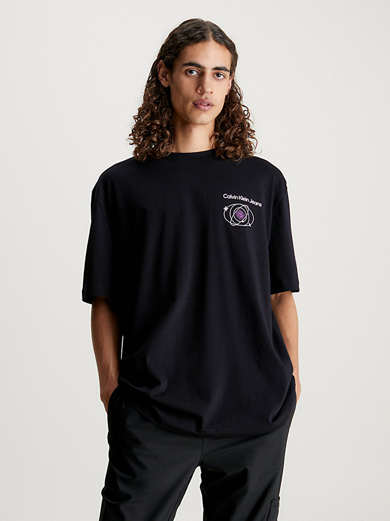 Calvin Klein Siyah Renkli Erkek Future Fade Multi Graphic T-Shirt