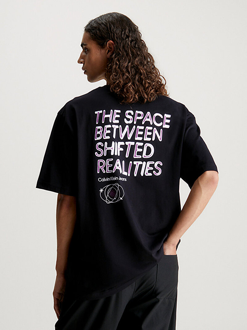 Calvin Klein Siyah Renkli Erkek Future Fade Multi Graphic T-Shirt