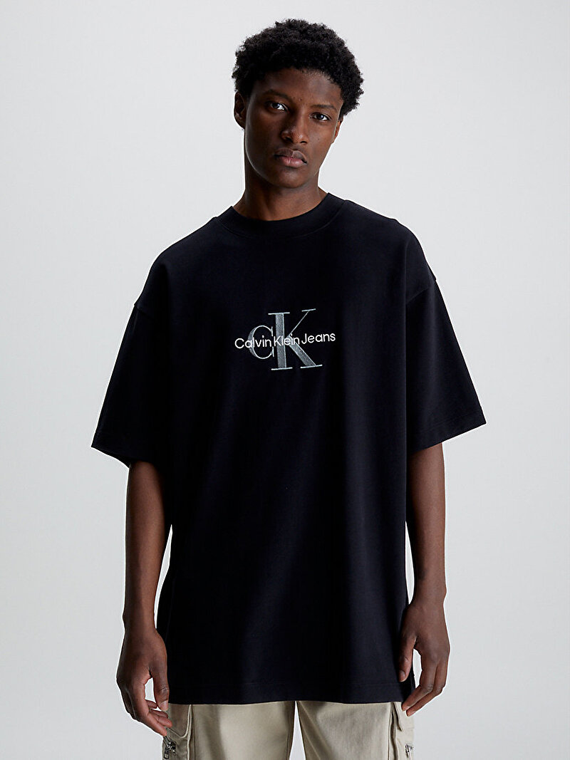 Calvin Klein Siyah Renkli Erkek Archival Monologo T-Shirt