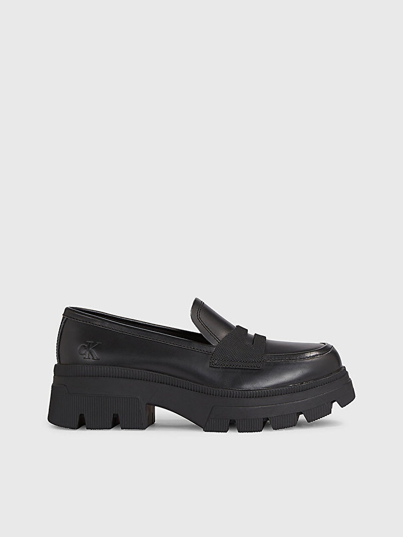 Calvin Klein Siyah Renkli Kadın Chunky Combat Loafer Ayakkabı