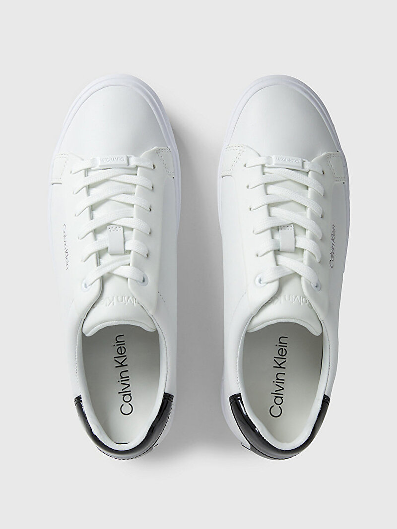 Calvin Klein Beyaz Renkli Kadın Vulcanized Lace Up Sneaker