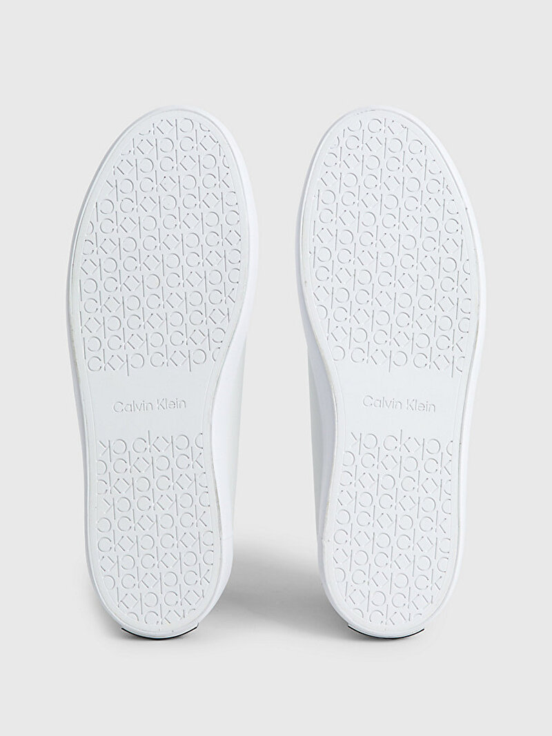 Calvin Klein Beyaz Renkli Kadın Vulcanized Lace Up Sneaker