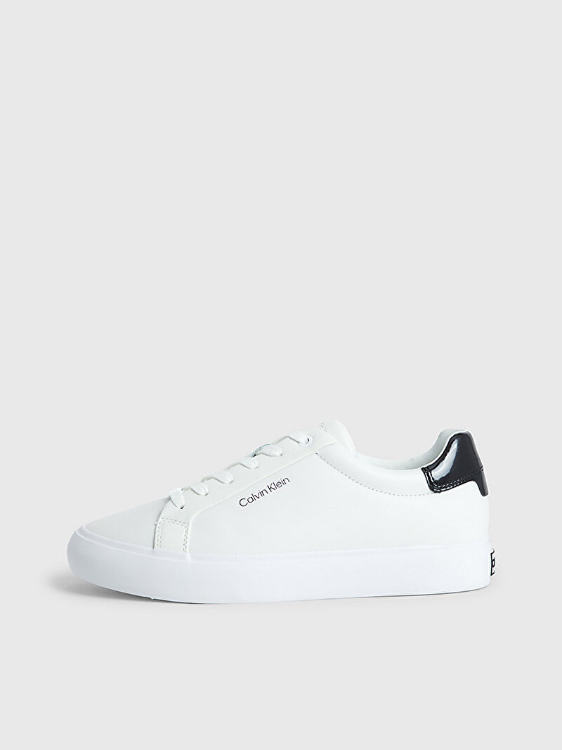 Calvin Klein Beyaz Renkli Kadın Vulcanized Lace Up Sneaker