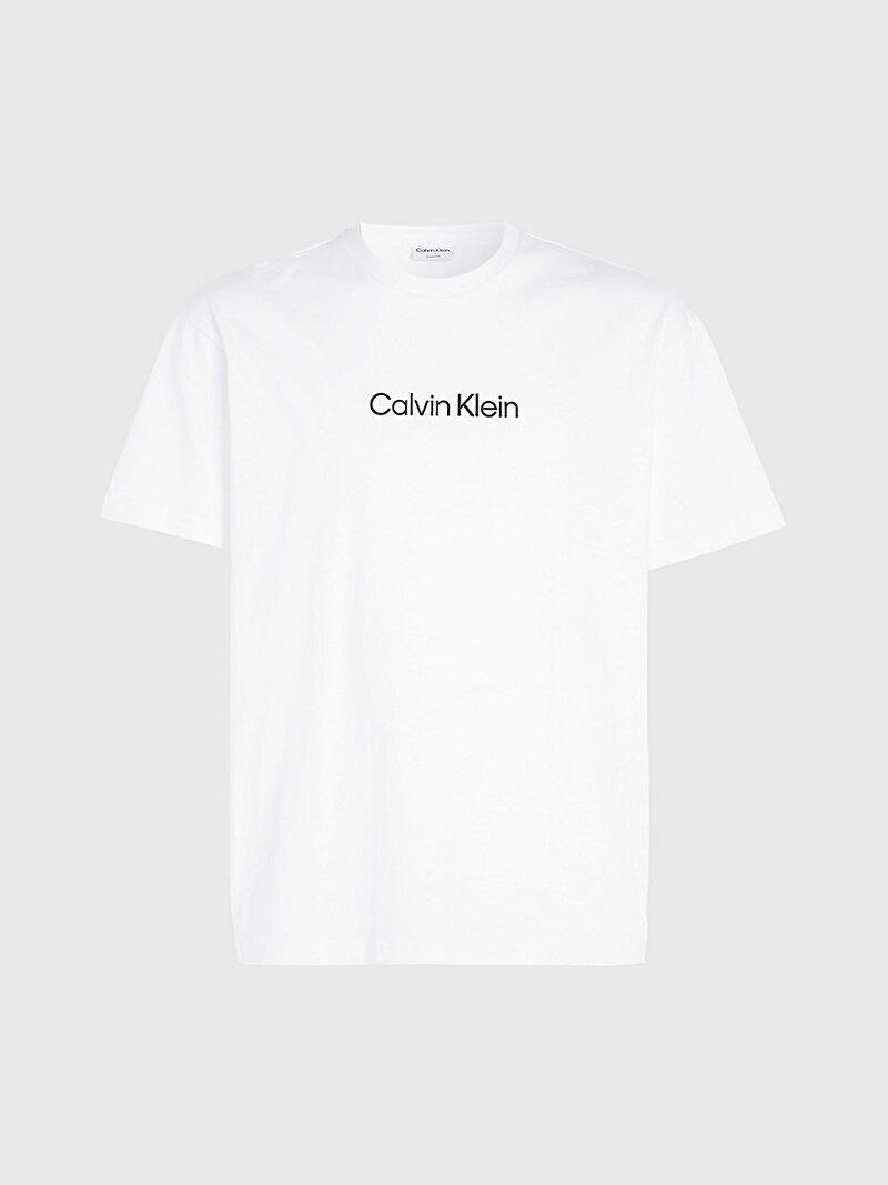 Calvin Klein Beyaz Renkli Erkek Hero Logo Comfort T-Shirt