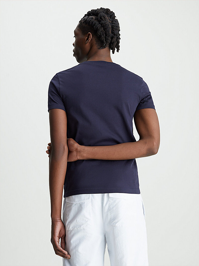 Calvin Klein Lacivert Renkli Erkek Core Institutional Logo T-Shirt