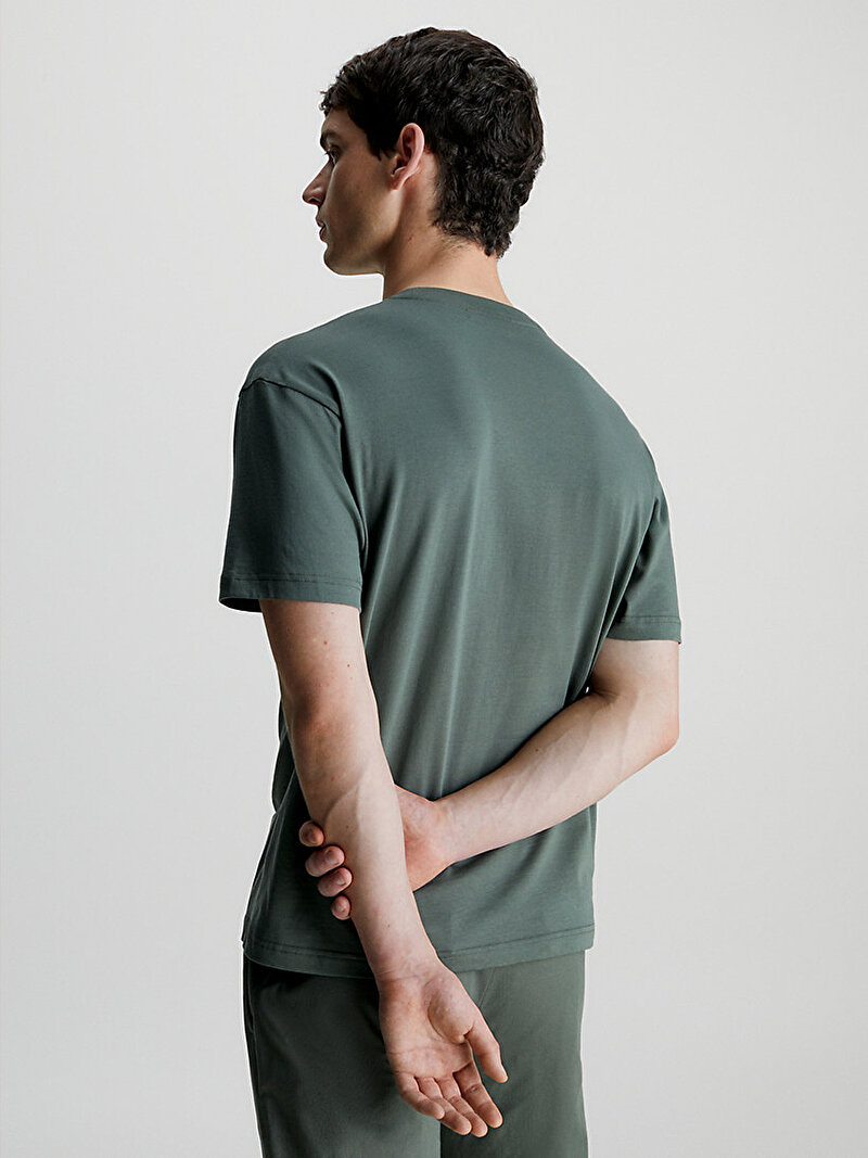 Calvin Klein Yeşil Renkli Erkek Hero Logo Comfort T-Shirt