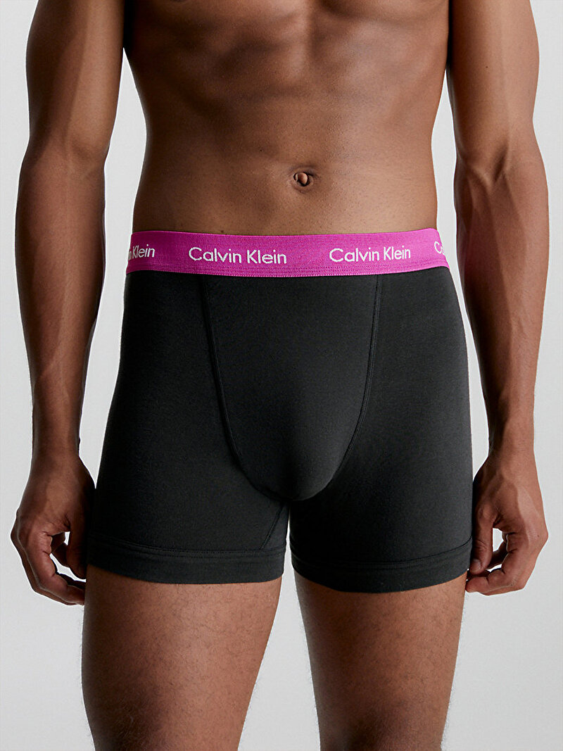 Calvin Klein Siyah Renkli Erkek 3'Lü Trunk Boxer Seti