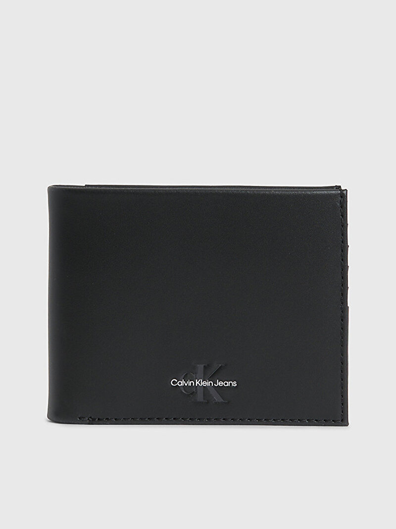 Calvin Klein Siyah Renkli Erkek Monogram Soft Trifold Cüzdan