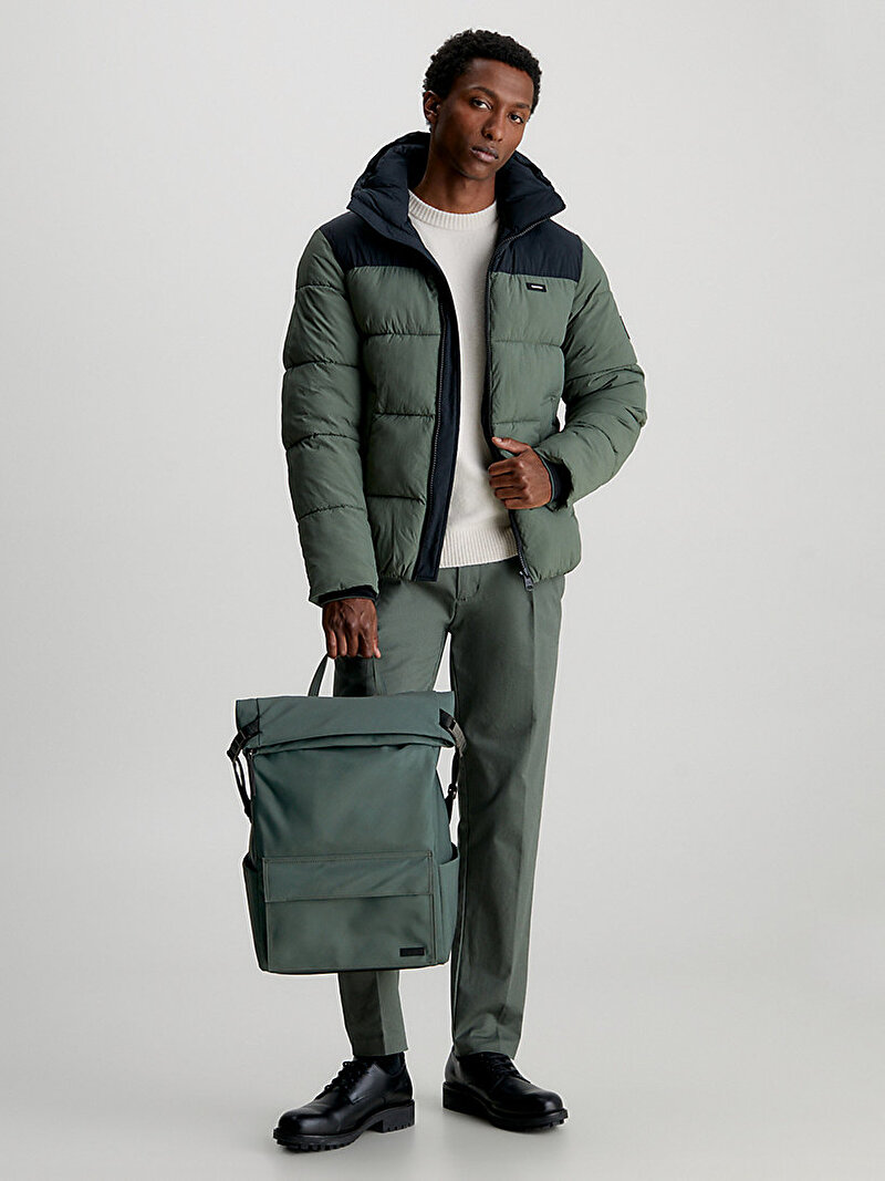 Calvin Klein Haki Renkli Erkek Multi Pocket Nylon Sırt Çantası