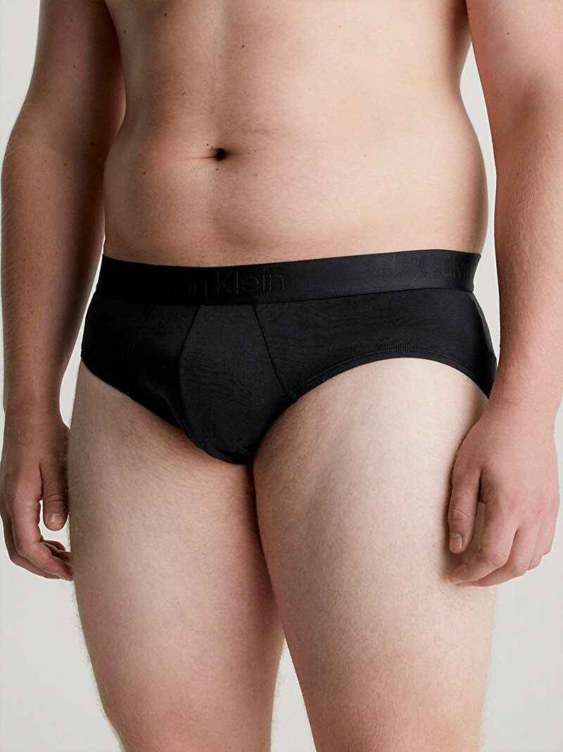 Calvin Klein Siyah Renkli Erkek 3'Lü Hip Brief Slip Külot Seti