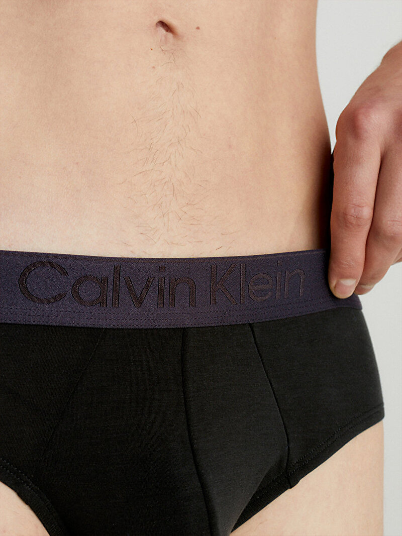Calvin Klein Siyah Renkli Erkek 3'Lü Hip Brief Slip Külot Seti