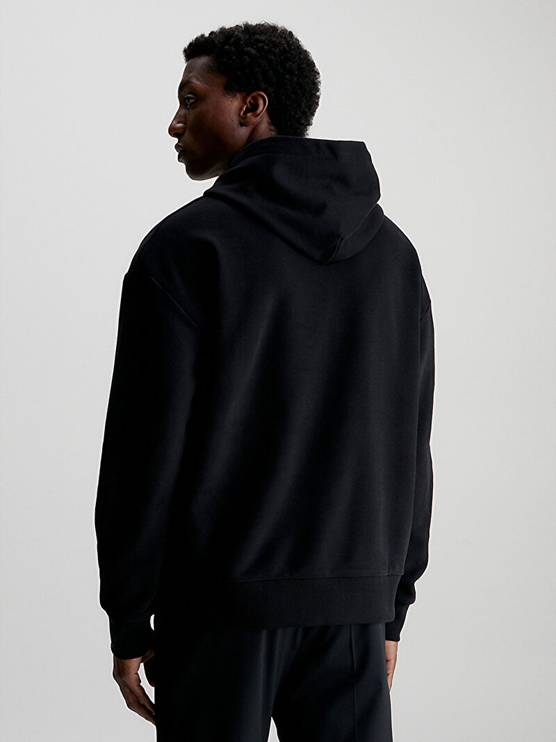 Calvin Klein Siyah Renkli Erkek Cotton Comfort Hoodie Sweatshirt