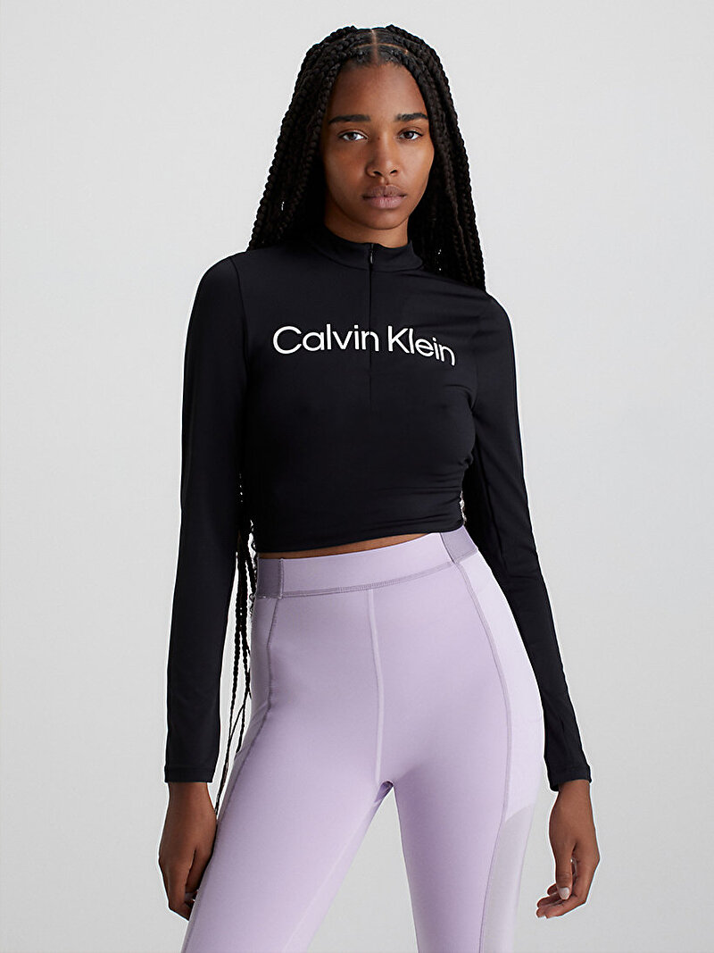 Calvin Klein Siyah Renkli Kadın Uzun Kollu T-Shirt