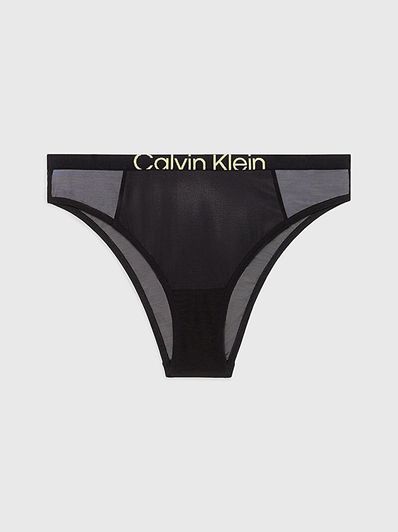 Calvin Klein Siyah Renkli Kadın Yüksek Bel Tanga