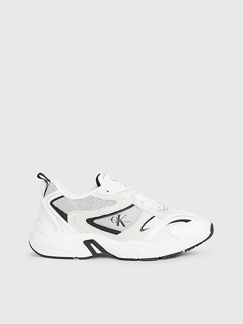 Calvin Klein Beyaz Renkli Kadın Retro Tennis Su-Mesh Sneaker