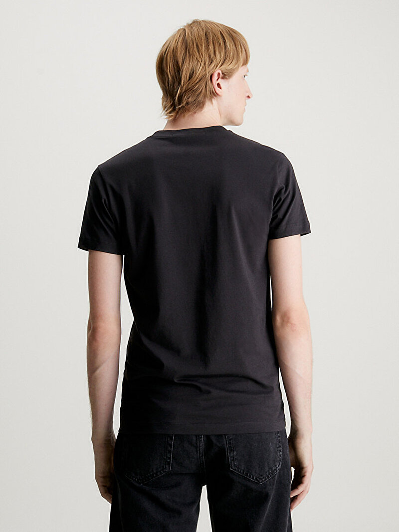 Calvin Klein Siyah Renkli Erkek Core Monologo Slim T-Shirt