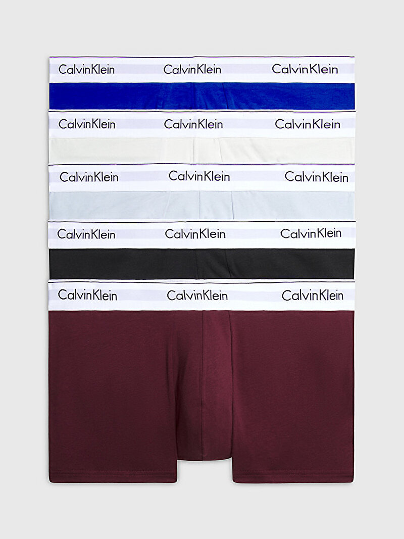 Calvin Klein Çok renkli Renkli Erkek 5'Li Trunk Boxer Seti