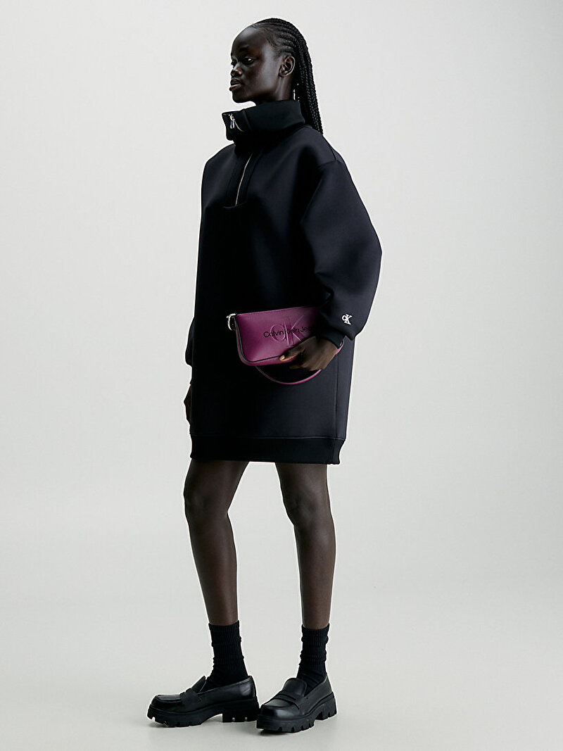 Calvin Klein Mor Renkli Kadın Sculpted Omuz Çantası