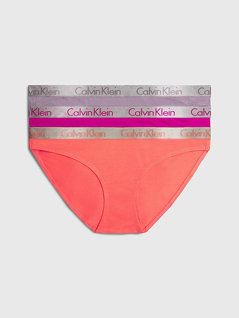 Calvin Klein Çok renkli Renkli Kadın 3'Lü Bikini Külot Seti