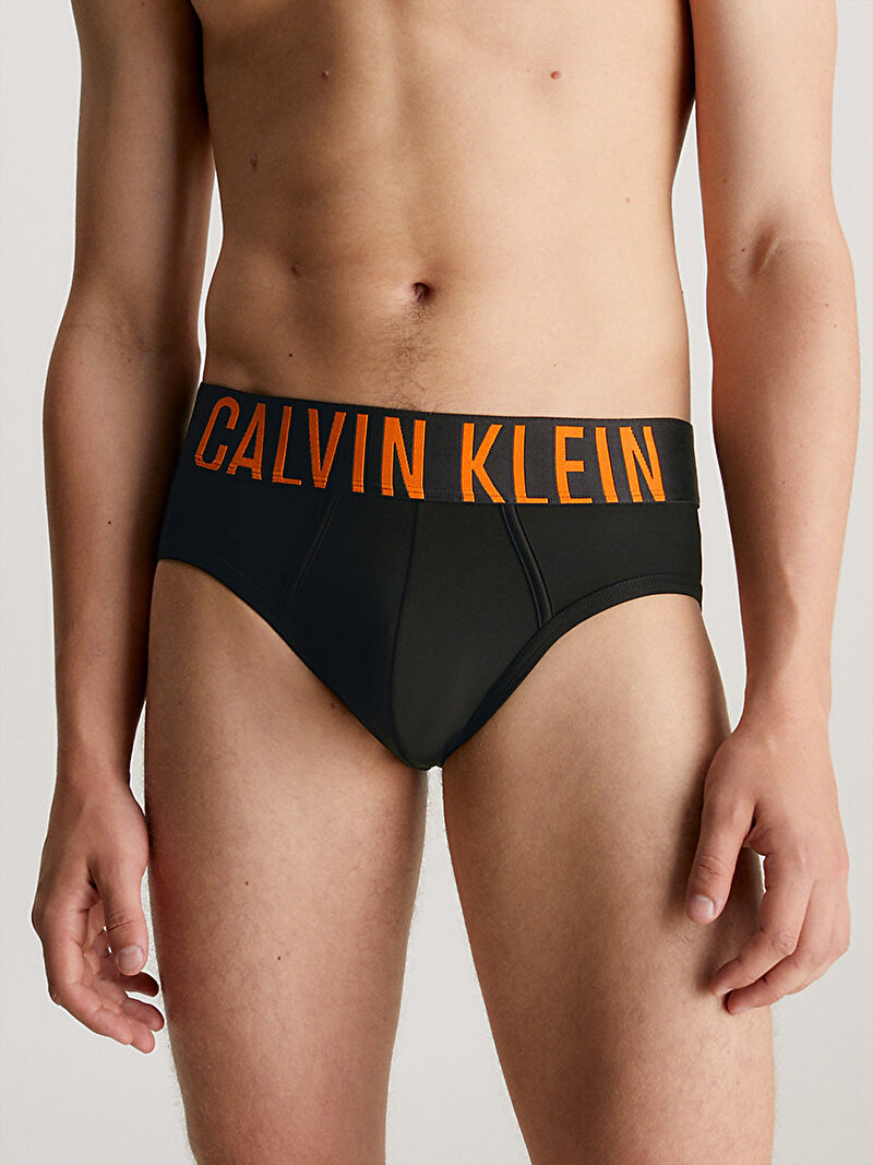 Calvin Klein Siyah Renkli Erkek 2'Li Hip Brief Slip Külot Seti