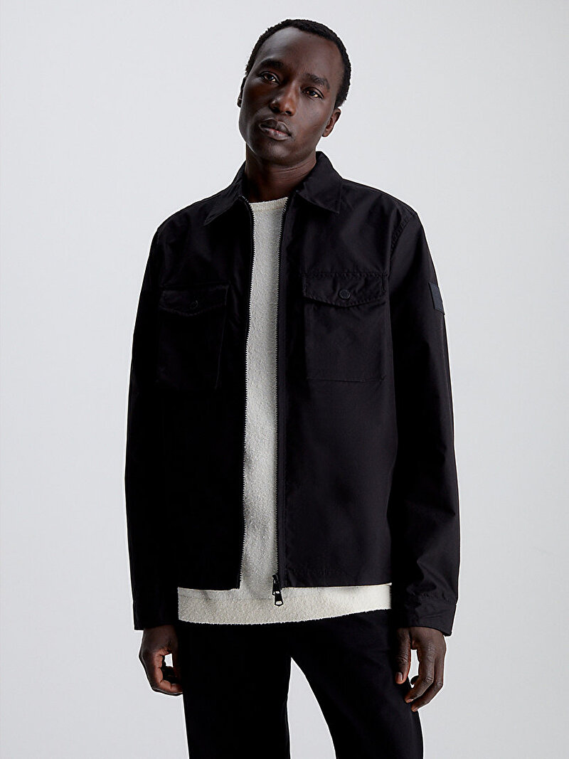 Calvin Klein Siyah Renkli Erkek Recycled Light Ceket