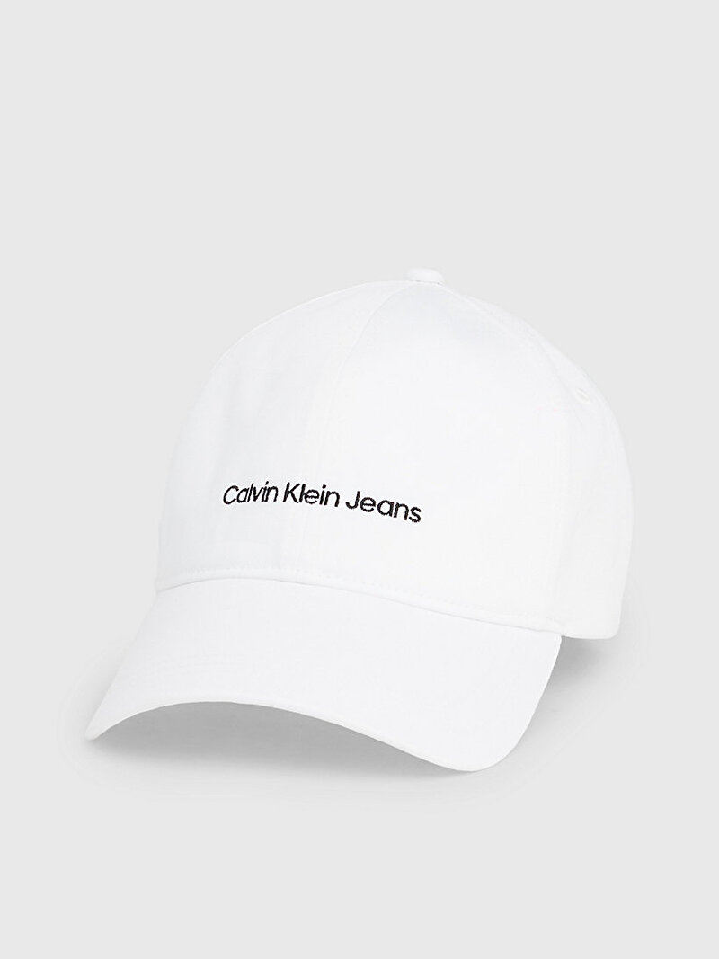 Calvin Klein Beyaz Renkli Kadın Institutional Şapka