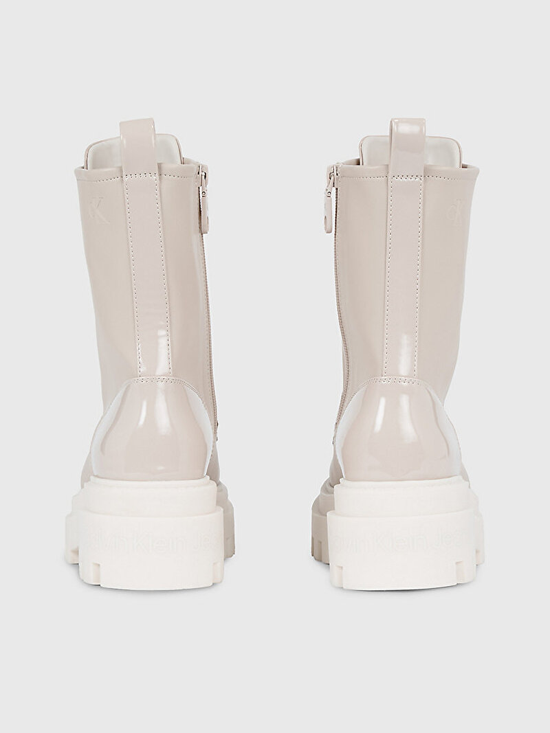 Calvin Klein Bej Renkli Kadın Chunky Lace Up Bot