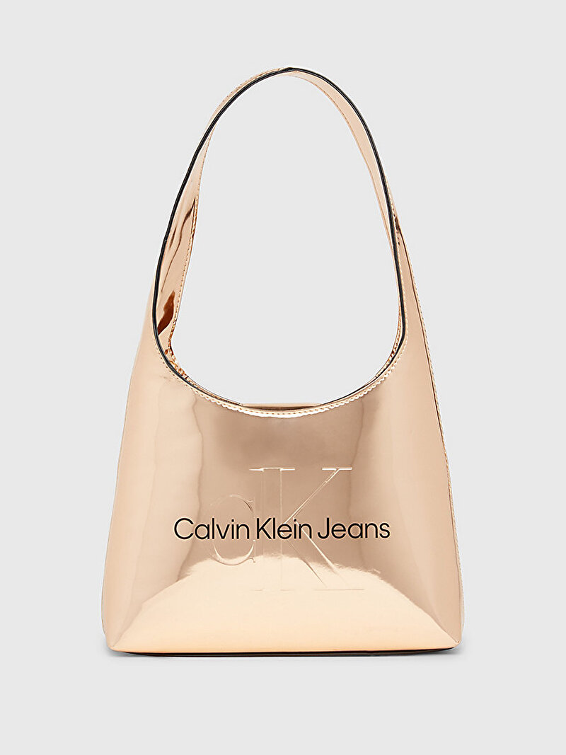 Calvin Klein Gold Renkli Kadın Sculpted Arch Omuz Çantası