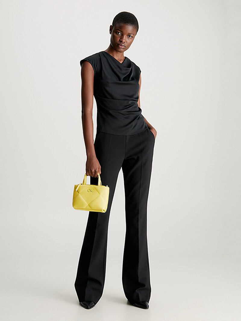 Calvin Klein Sarı Renkli Kadın Re-Lock Quilt Tote Çanta