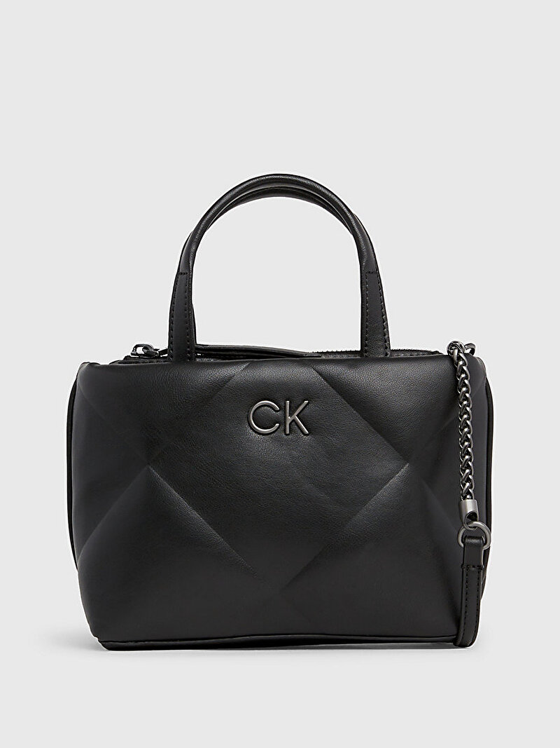 Calvin Klein Siyah Renkli Kadın Re-Lock Quilt Tote Çanta