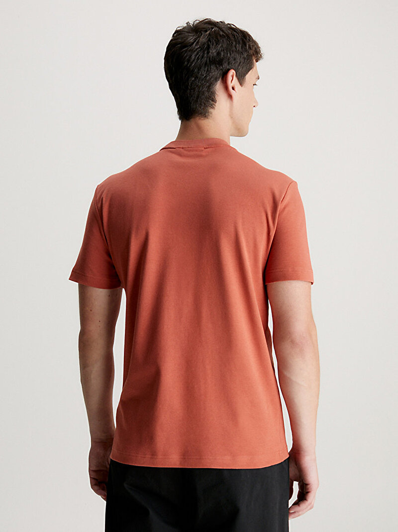 Calvin Klein Kırmızı Renkli Erkek Micro Logo interlock T-Shirt