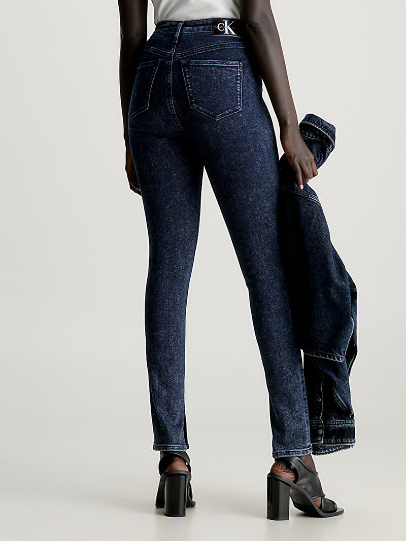 Calvin Klein Mavi Renkli Kadın Yüksek Bel Skinny Jean Pantolon
