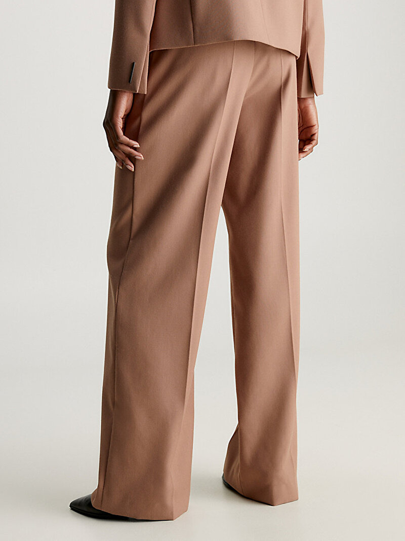 Calvin Klein Kahverengi Renkli Kadın Modular Tailored Pantolon