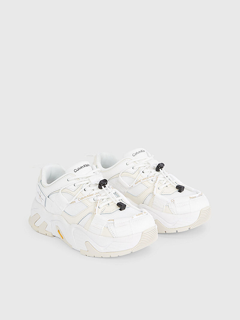 Calvin Klein Beyaz Renkli Kadın Chunky Runner Vibram Sneaker