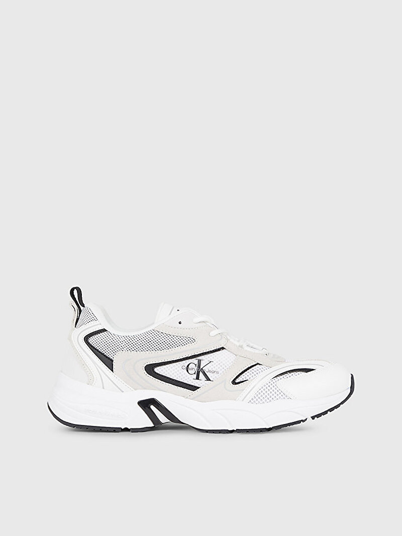 Calvin Klein Beyaz Renkli Erkek Retro Tennis Su-Mesh Sneaker