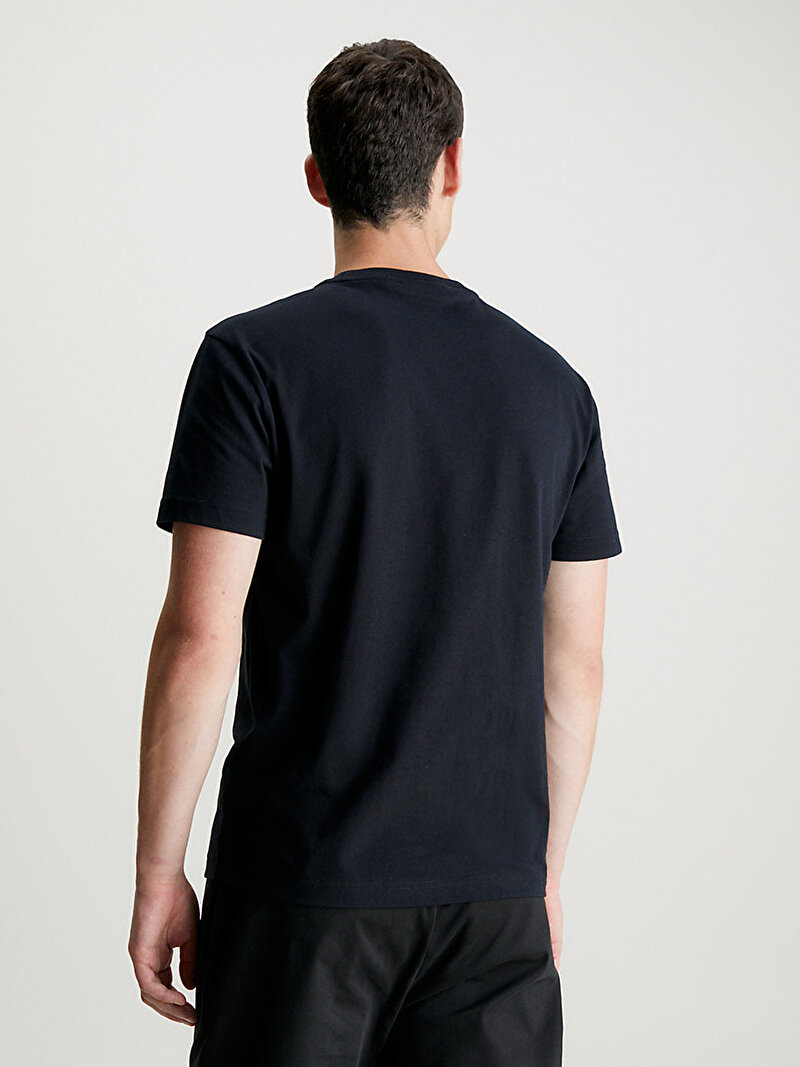 Calvin Klein Siyah Renkli Erkek Camo Logo T-Shirt