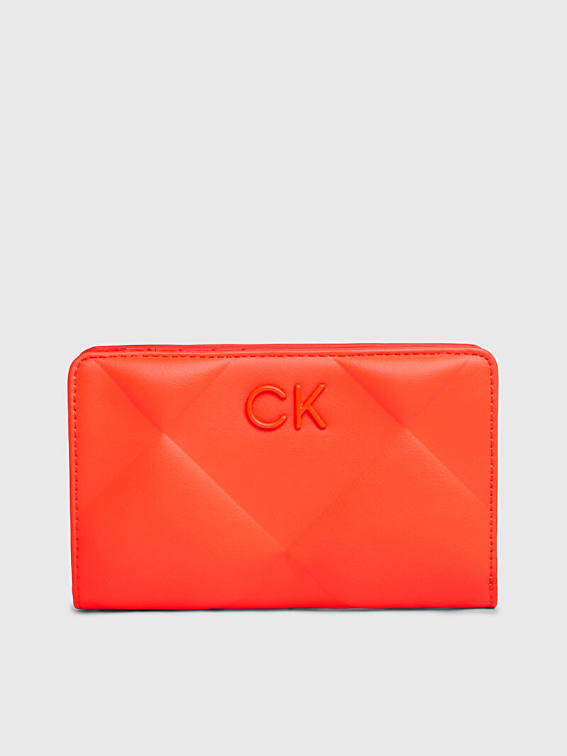 Calvin Klein Kırmızı Renkli Kadın Re-Lock Quilt Bifold Cüzdan