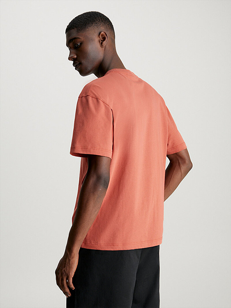 Calvin Klein Turuncu Renkli Erkek Hero Logo Comfort T-Shirt