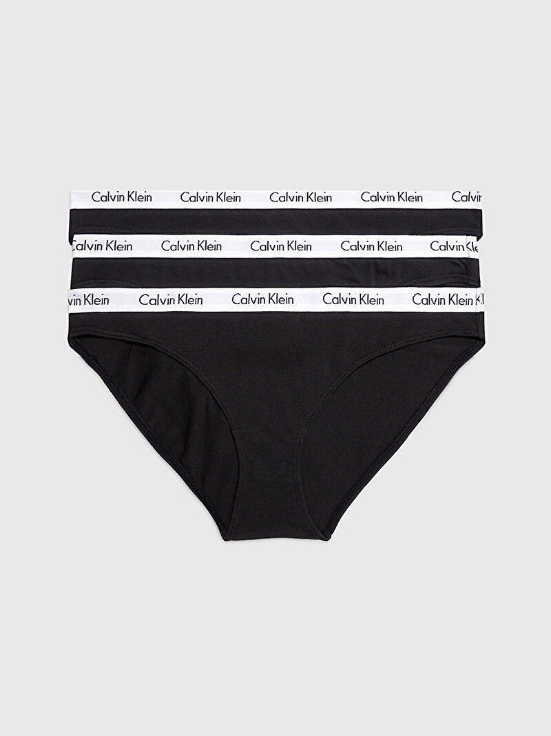 Calvin Klein Siyah Renkli Kadın 3'Lü Bikini Külot Seti