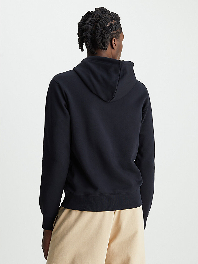 Calvin Klein Siyah Renkli Erkek Core Monologo Hoodie Sweatshirt