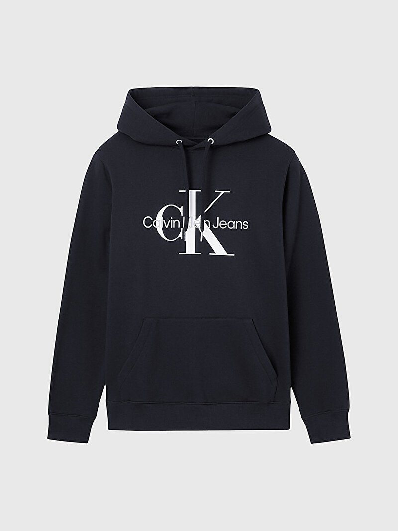 Calvin Klein Siyah Renkli Erkek Core Monologo Hoodie Sweatshirt