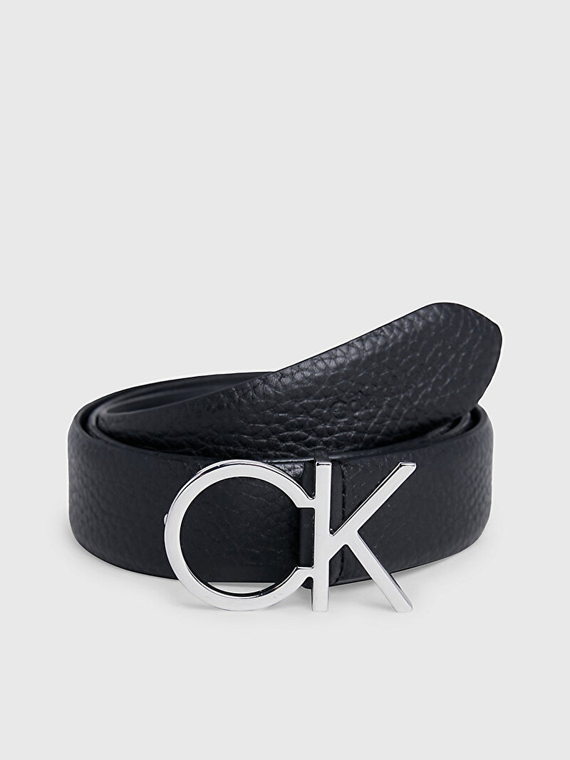 Calvin Klein Siyah Renkli Kadın Ck Logo Kemer
