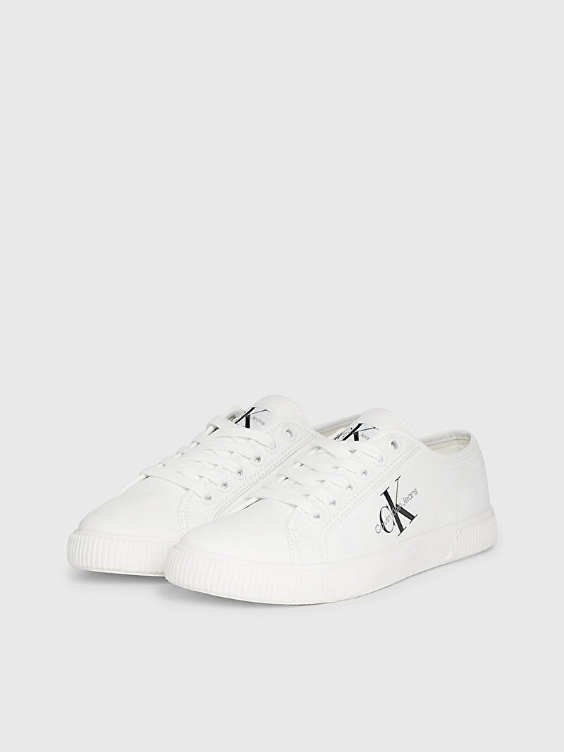 Calvin Klein Beyaz Renkli Kadın Vulcanized Monogram Sneaker