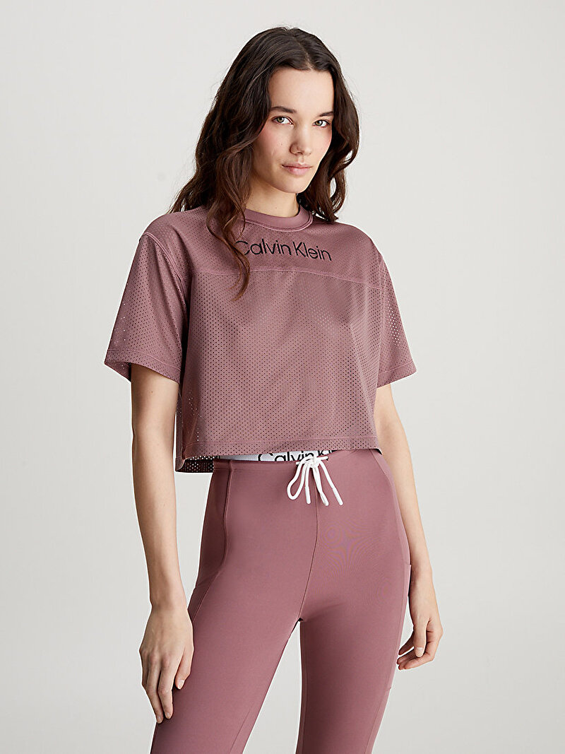 Calvin Klein Pembe Renkli Kadın Performance T-Shirt