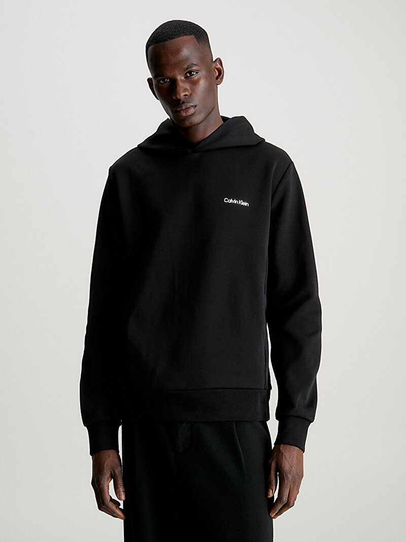 Calvin Klein Siyah Renkli Erkek Micro Logo Sweatshirt