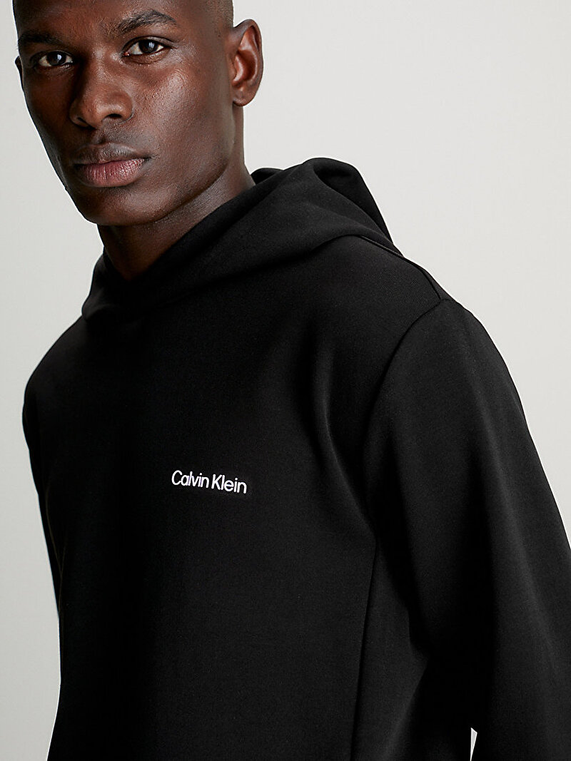 Calvin Klein Siyah Renkli Erkek Micro Logo Sweatshirt